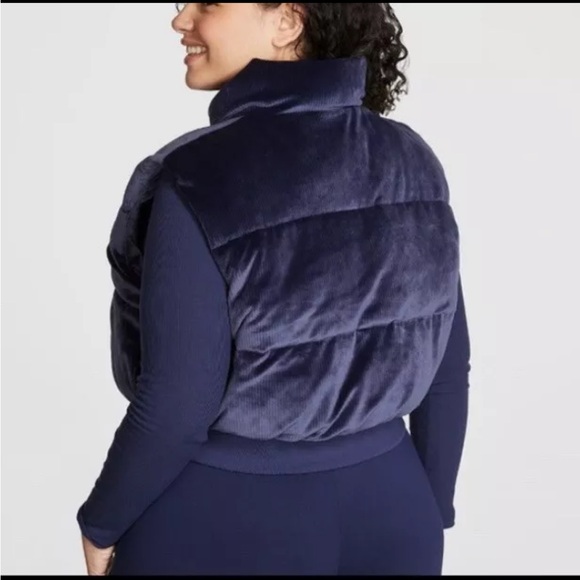 PINK
RIB VELOUR CROP PUFFER VEST - Picture 4 of 7